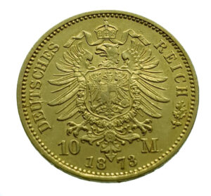Germany, Prussia 10 Mark 1873-A Wilhelm I - Gold Extremely Fine