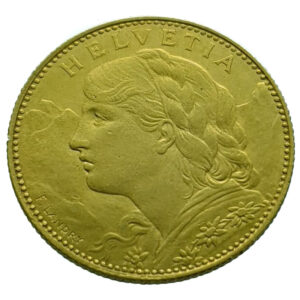 Switzerland 10 Francs 1912 Helvetia - Gold Extremely Fine