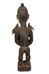 Figure - Glass, Wood, nails - Nkisi - Yombe - Congo - 82 cm