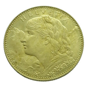 Switzerland 10 Francs 1922 Helvetia - Gold UNC (Uncirculated)