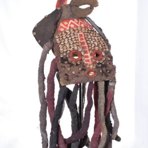 Elephant Mask - Cauris, Fabric - Bamileke - Cameroon