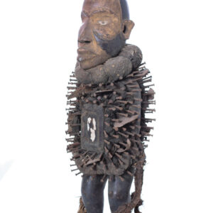 Nkisi Figure - Nail, Wood - Bakongo - Congo
