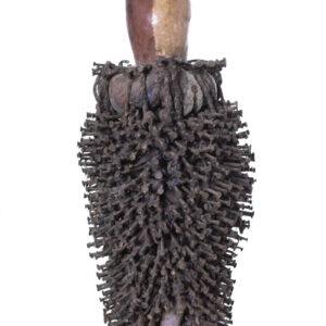 Nkisi Kozo - Glass, Nail, Wood - Bakongo - Congo