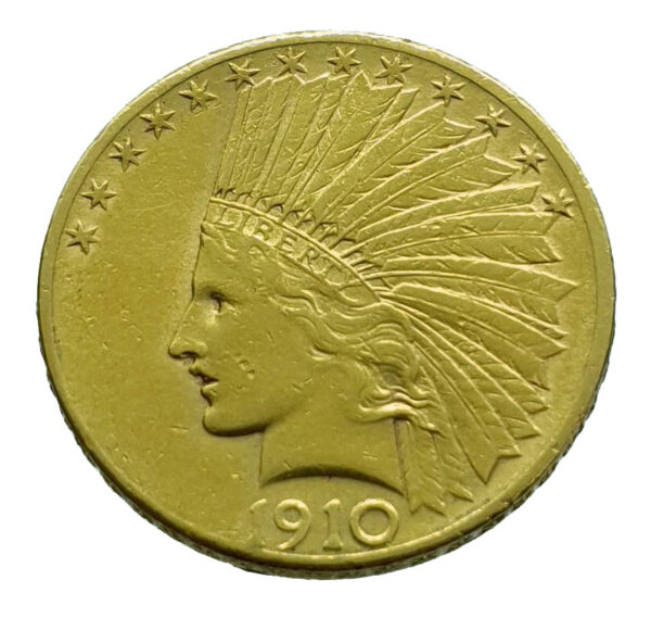 USA 10 Dollars 1910-S Indian Head - Gold Extremely Fine