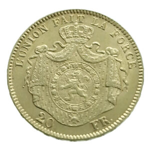 België 20 Francs 1869 Leopold II - Gold EF / FDC