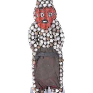 Figure - Beads, Wood - Bamileke - Grassland of Cameroun