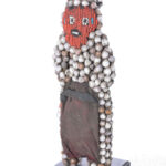 Figure - Beads, Wood - Bamileke - Grassland of Cameroun