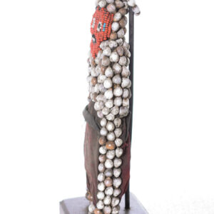 Figure - Beads, Wood - Bamileke - Grassland of Cameroun