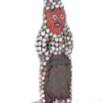 Figure - Beads, Wood - Bamileke - Grassland of Cameroun
