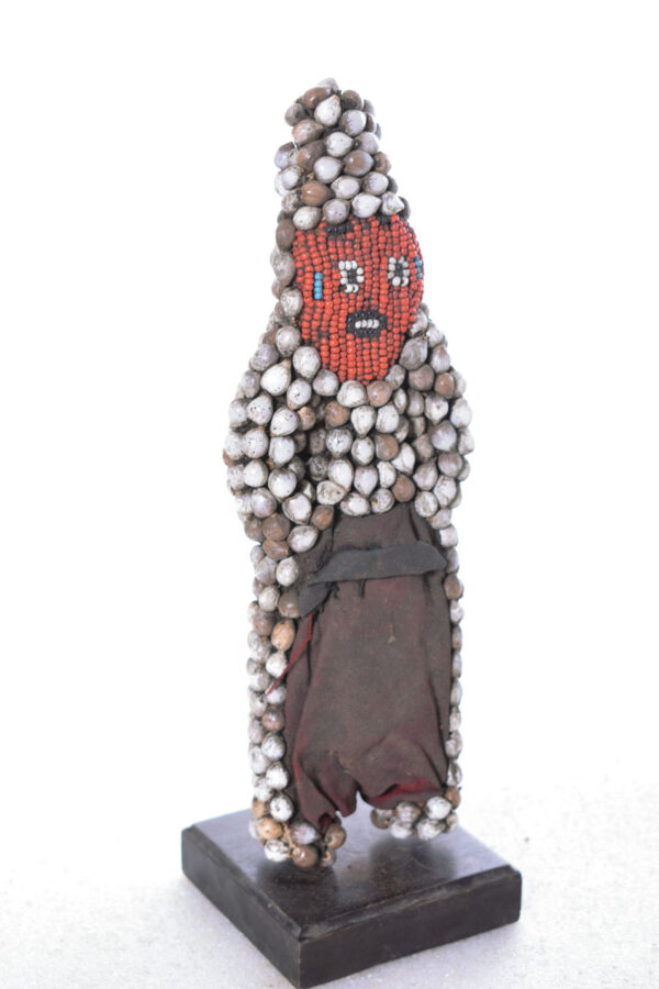Figure - Beads, Wood - Bamileke - Grassland of Cameroun