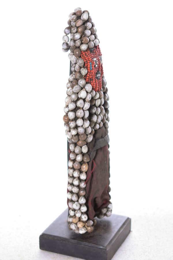 Figure - Beads, Wood - Bamileke - Grassland of Cameroun