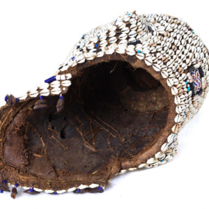 Royal Mask - Beads, Cauri, Wood - Bwoom - Kuba - DR Congo