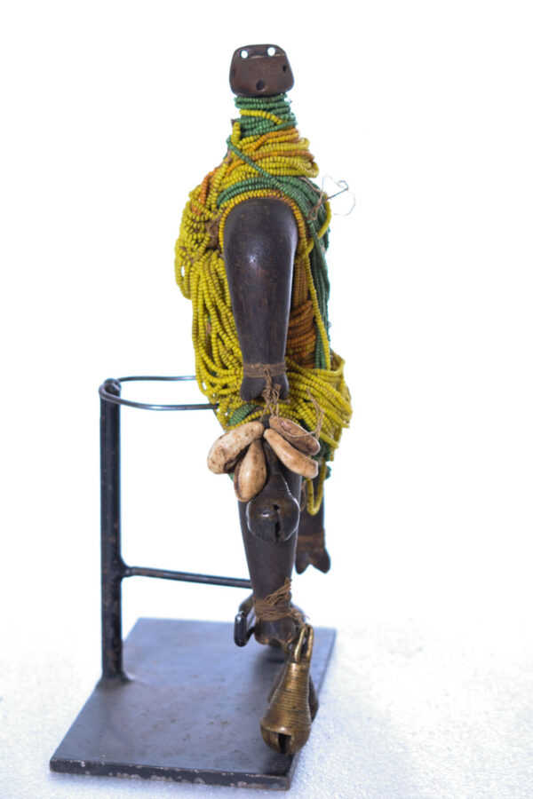 Fertility Doll - Beads, Cauris, Wood - Namji