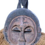 Helmet Mask - Wood, Raphia - Suku - Congo