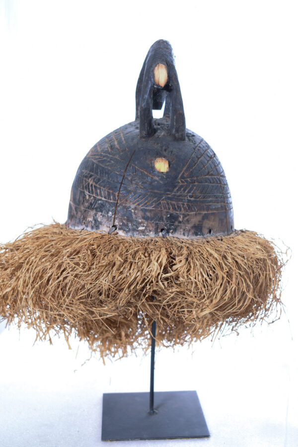 Helmet Mask - Wood, Raphia - Suku - Congo