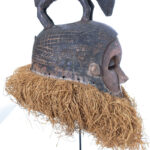 Helmet Mask - Wood, Raphia - Suku - Congo