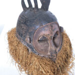 Helmet Mask - Wood, Raphia - Suku - Congo