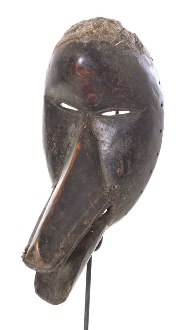 Ge Gon Mask - Wood, Textile - Dan - Ivory Coast