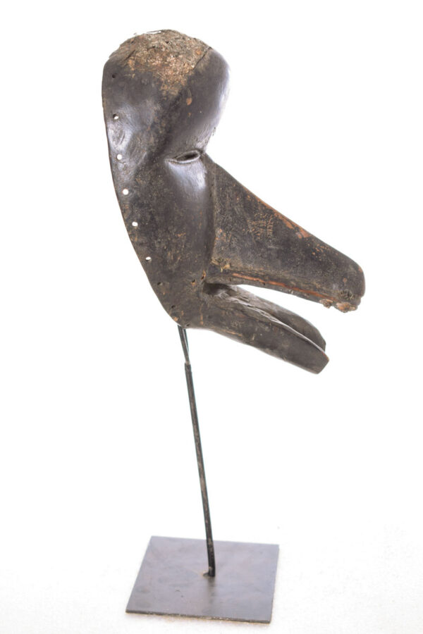 Ge Gon Mask - Wood, Textile - Dan - Ivory Coast