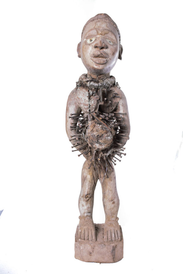 Figure - Wood, nails - Nkisi - Yombe - Congo - 89 cm