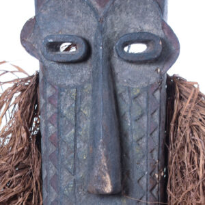 Pumbu Chiefs Mask - Raphia, Wood - Pende - DR Congo