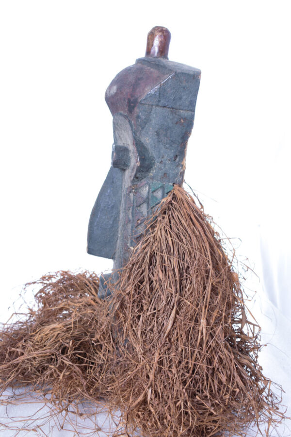 Pumbu Chiefs Mask - Raphia, Wood - Pende - DR Congo