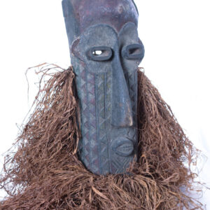 Pumbu Chiefs Mask - Raphia, Wood - Pende - DR Congo