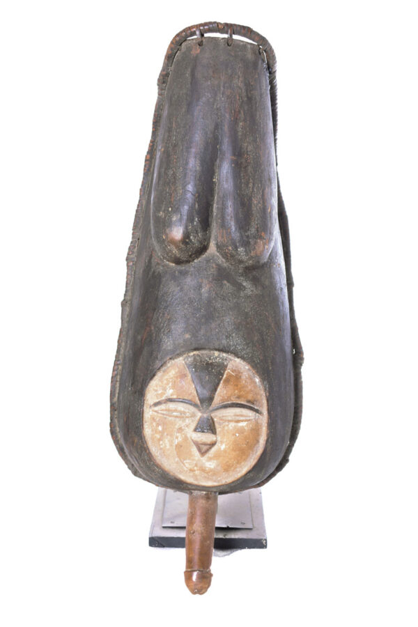 Belly Mask - Wood - Vuvi - Gabon