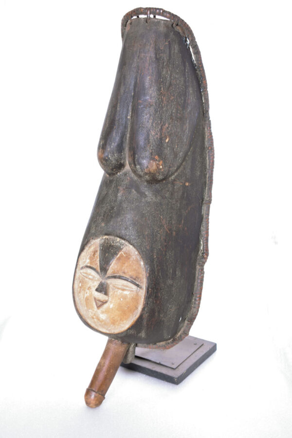 Belly Mask - Wood - Vuvi - Gabon
