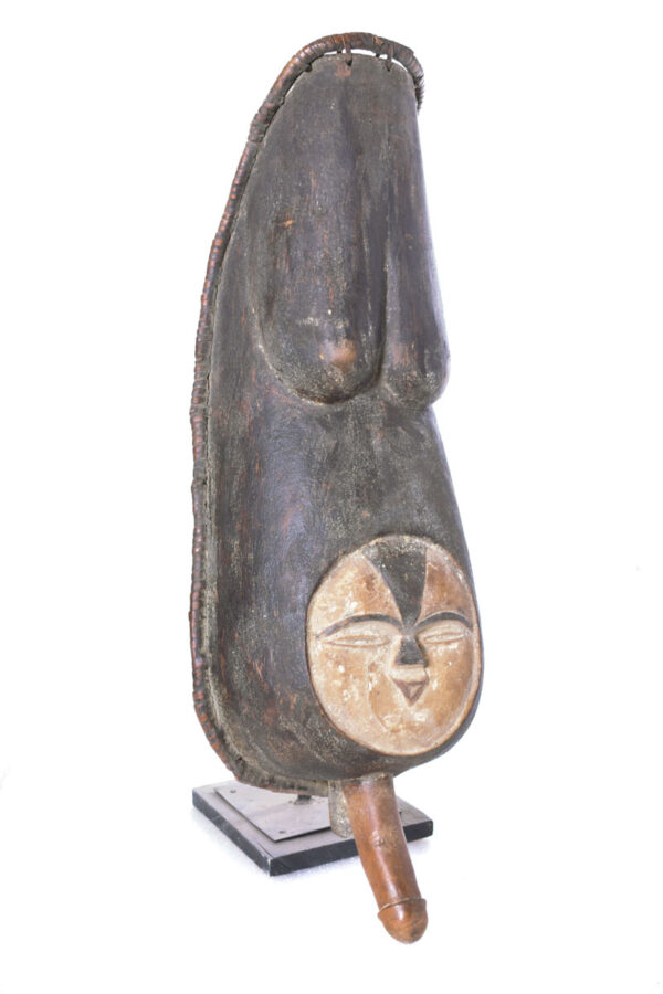 Belly Mask - Wood - Vuvi - Gabon
