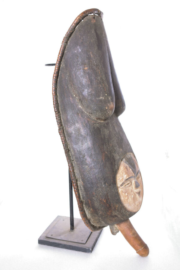 Belly Mask - Wood - Vuvi - Gabon