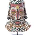 Helmet Mask - Beads, Cauris, Wood - Nyet - Kuba - Congo