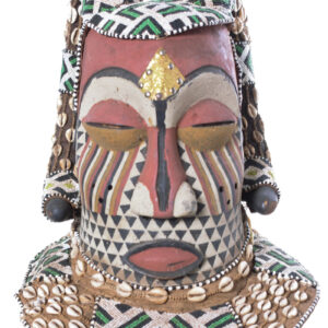 Helmet Mask - Beads, Cauris, Wood - Nyet - Kuba - Congo