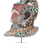 Helmet Mask - Beads, Cauris, Wood - Nyet - Kuba - Congo