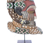 Helmet Mask - Beads, Cauris, Wood - Nyet - Kuba - Congo