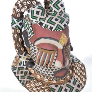 Helmet Mask - Beads, Cauris, Wood - Nyet - Kuba - Congo