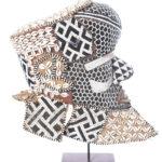 Royal Mask - Beads, Cauri, Wood - Bwoom - Kuba - DR Congo
