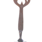Ngala double sided sword / Currency - Copper, Wood - Ngombe - Congo