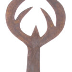 Ngala double sided sword / Currency - Copper, Wood - Ngombe - Congo