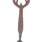 Ngala double sided sword / Currency - Copper, Wood - Ngombe - Congo