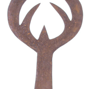Ngala double sided sword / Currency - Copper, Wood - Ngombe - Congo