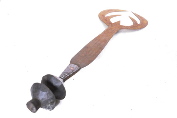 Ngala double sided sword / Currency - Copper, Wood - Ngombe - Congo