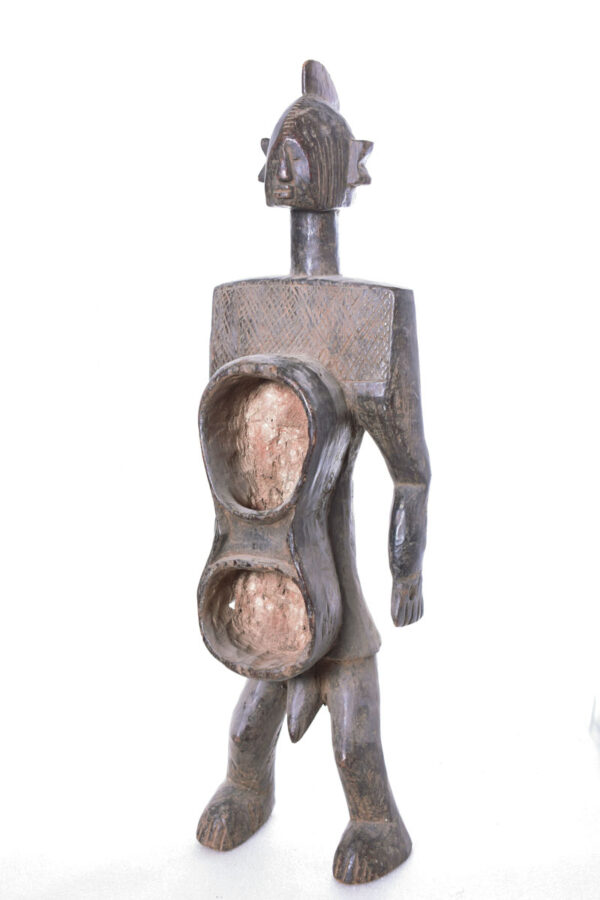 Anthropomorphic cup - Wood - Koro - Nigeria