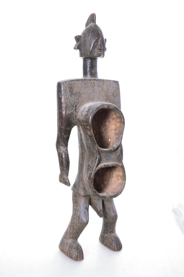 Anthropomorphic cup - Wood - Koro - Nigeria
