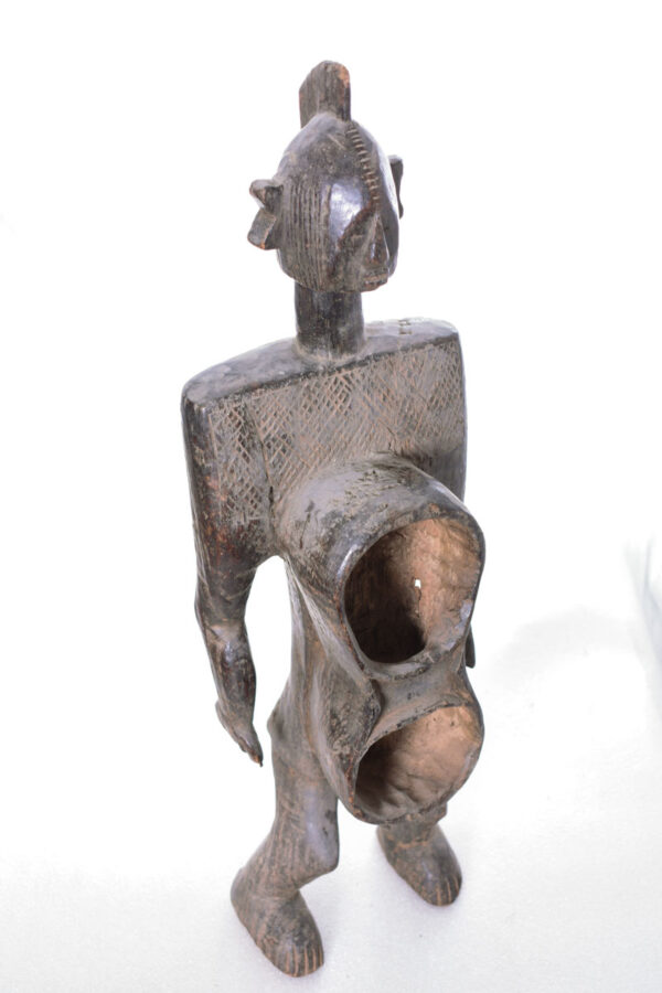 Anthropomorphic cup - Wood - Koro - Nigeria