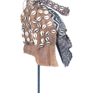 Mask - Beads, Cauris, Plant fibre, Wood - Ngaady A Waash Bushoong - Kuba - Congo