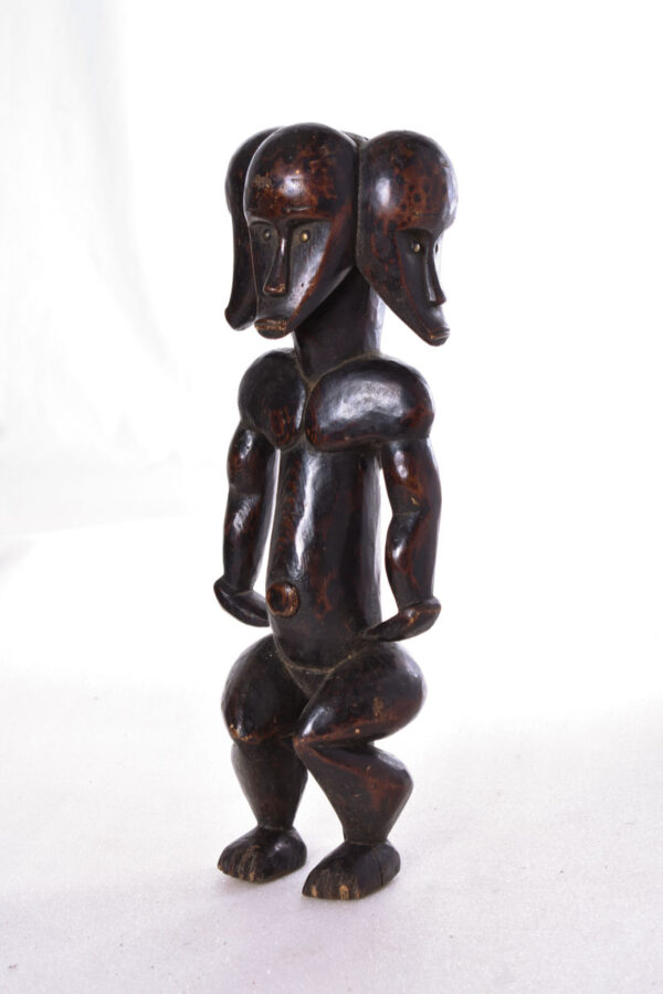 Janus Reliquary Figure - Wood - Fang - Gabon