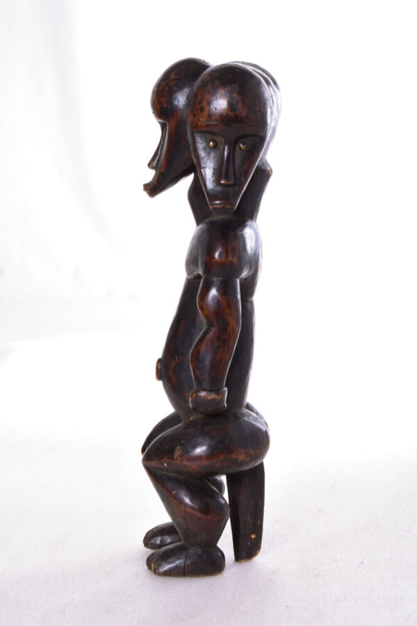 Janus Reliquary Figure - Wood - Fang - Gabon