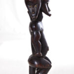 Janus Reliquary Figure - Wood - Fang - Gabon