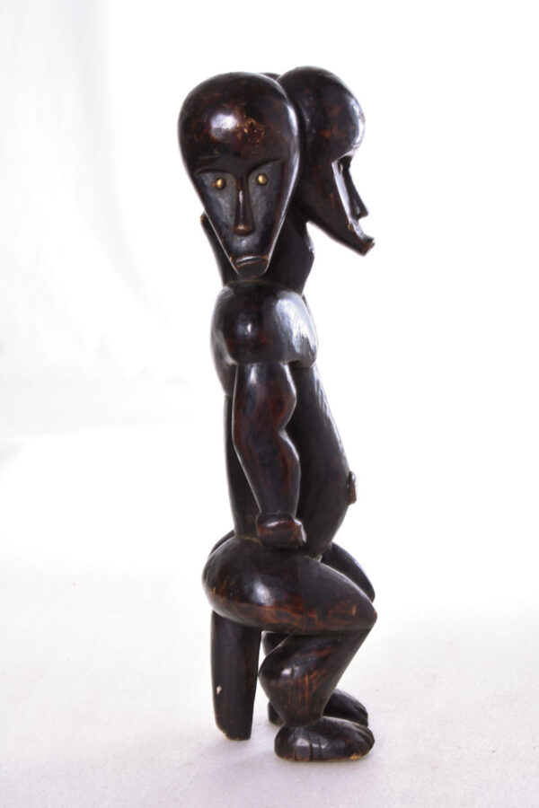 Janus Reliquary Figure - Wood - Fang - Gabon